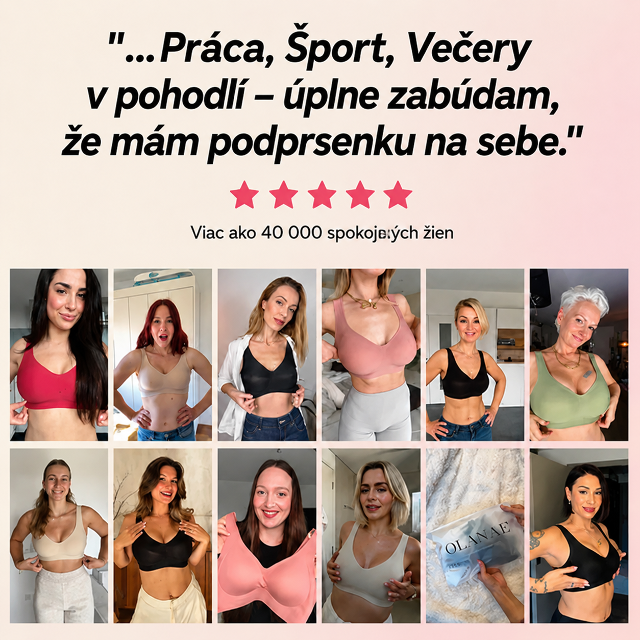 Podprsenka | Nadvihnuté prsia a okamžité pohodlie